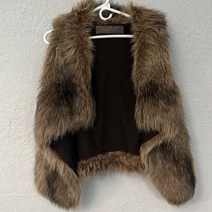 Zara basic Faux Fur Vest